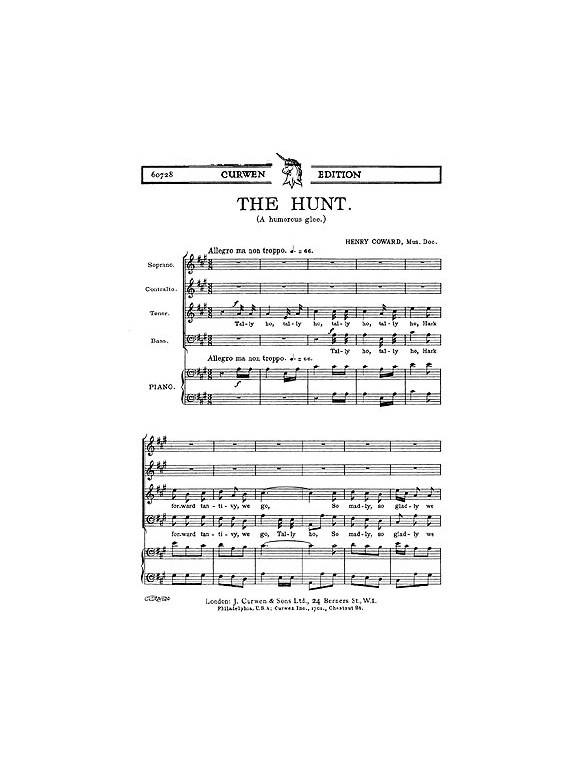 Coward The Hunt Satb