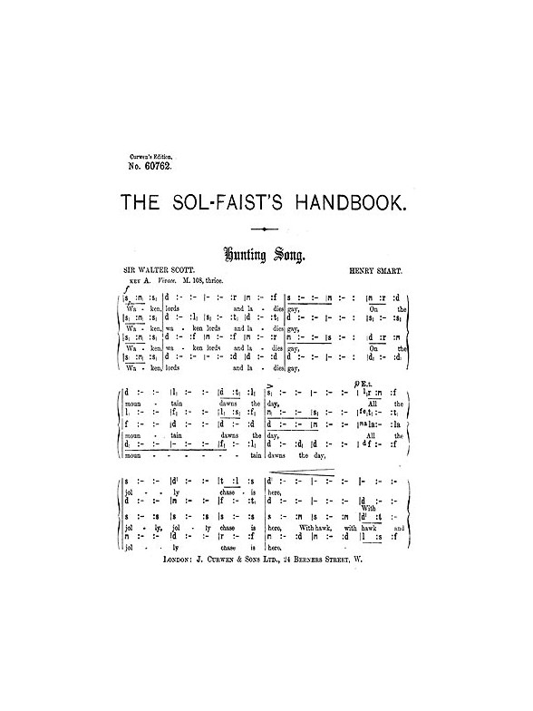 Henry Smart: Hunting Song (Tonic Sol-fa)