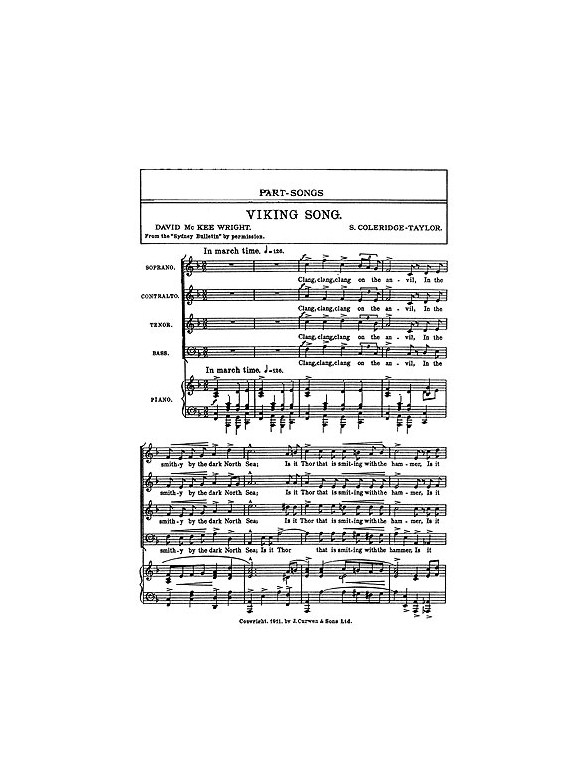 Coleridge-taylor Viking Song Satb