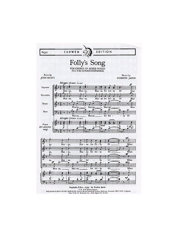 G Jacob: Folly's Song