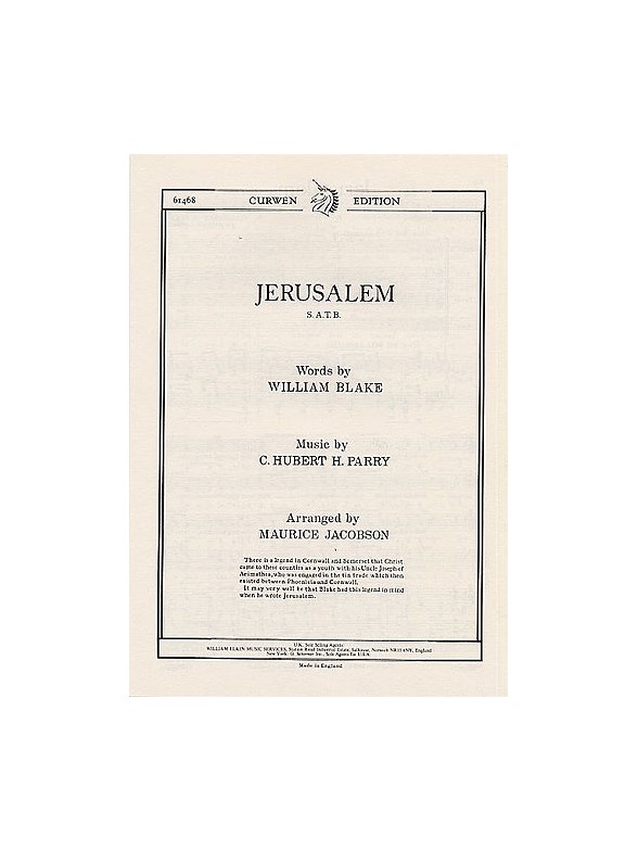 C. Hubert Parry: Jerusalem (SATB)