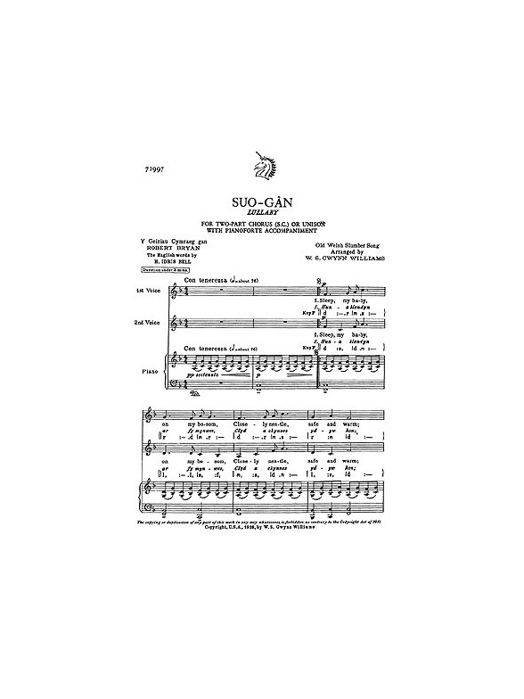 Gwynn Williams: Suo-gan