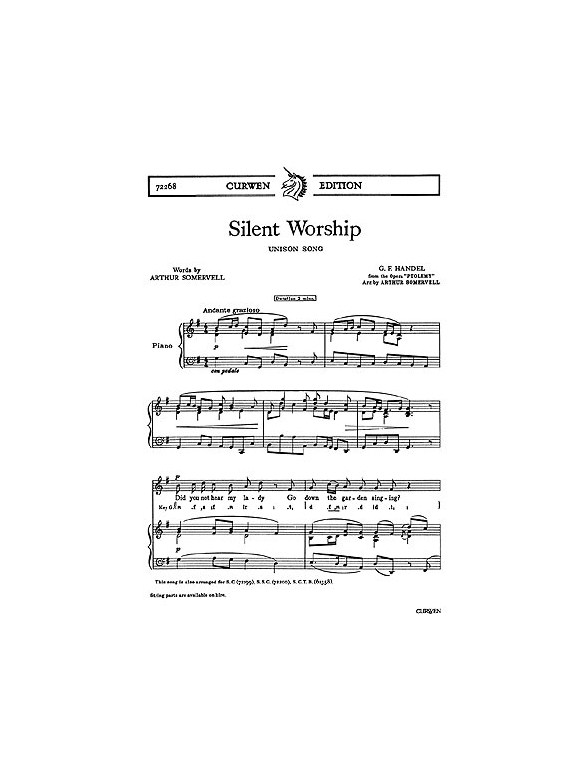 G.F. Handel: Silent Worship (Unison)