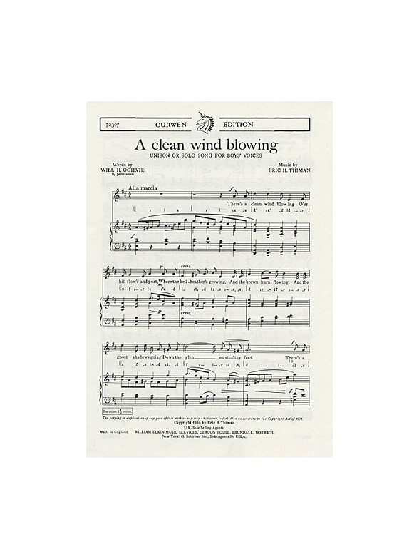 E Thiman: A Clean Wind Blowing