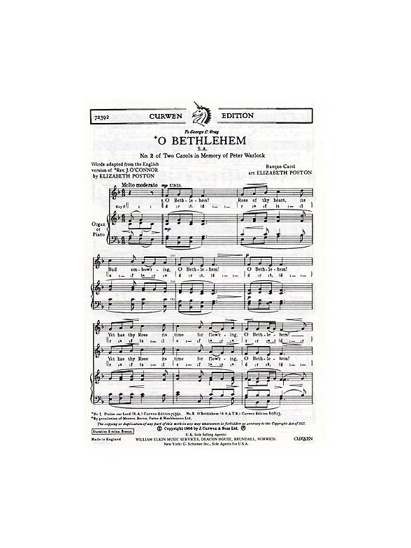 O Bethlehem (arr Poston)