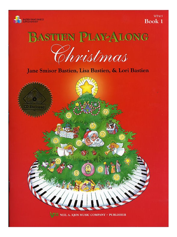 Bastien Play-Along Christmas Book 1 (Book/CD)