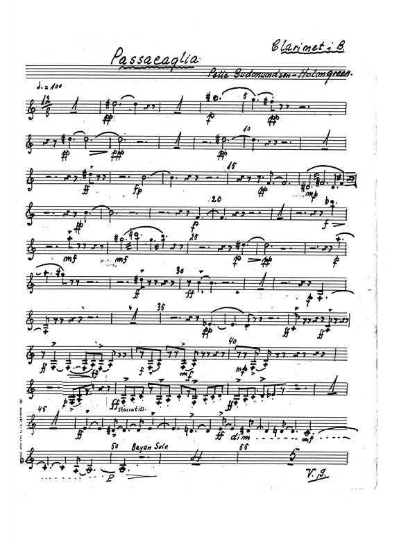 Holmgreen Passacaglia Set Parts
