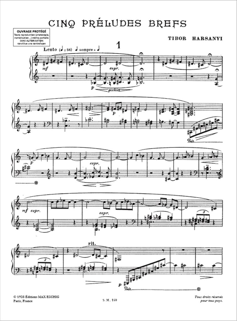 5 Prelude Brefs Piano