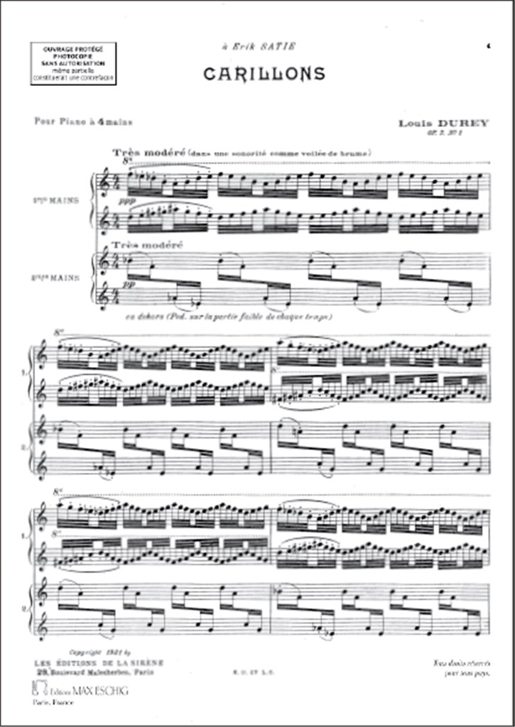 Deux Pieces A Quatre Mains : Pour Piano A Quatre Mains
