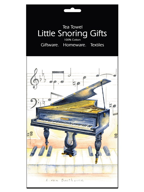 Little Snoring Gifts: Tea Towel (Piano)