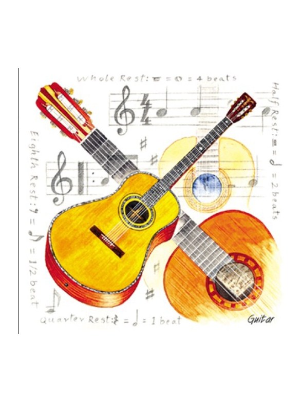 Little Snoring Gifts: Fridge Magnet - Guitar