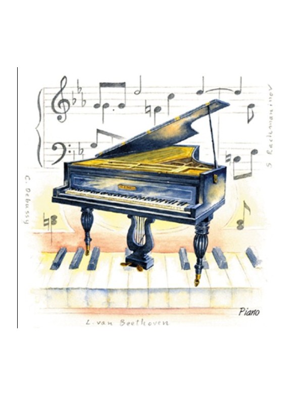 Little Snoring Gifts: Fridge Magnet - Piano