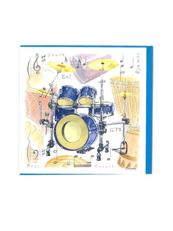 Little Snoring Gifts: Notelets Pack Of Five – Drum Design