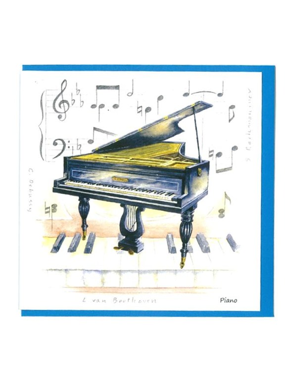 Little Snoring Gifts: Notelets Pack Of Five – Piano Design