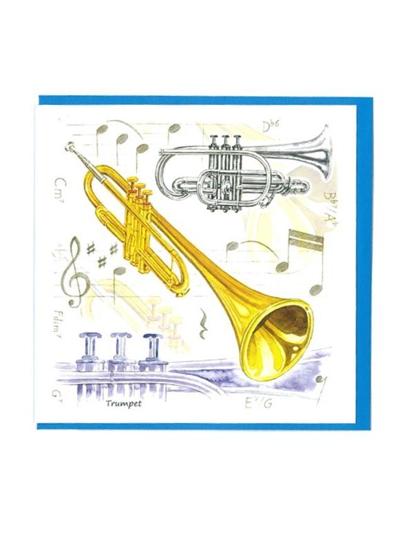 Little Snoring Gifts: Notelets Pack Of Five – Trumpet Design