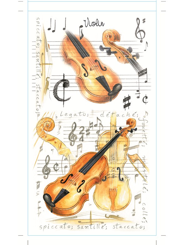 Little Snoring Pocket Notepad: Violin