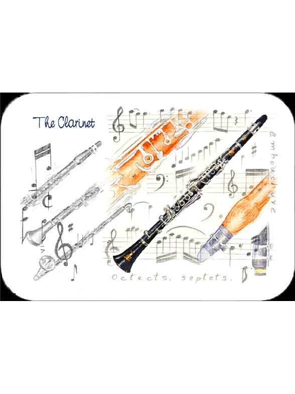 Little Snoring Gifts: Clarinet Placemat - Pack Of 4