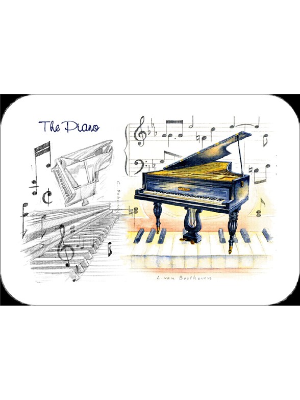 Little Snoring Gifts: Piano Placemat - Pack Of 4