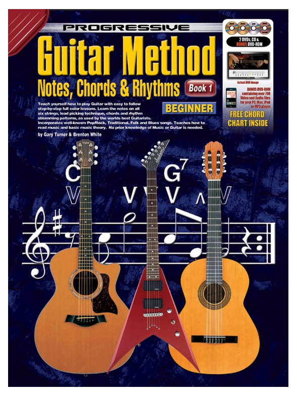 Prog Gtr Meth Notes Gtr Bk/Cd/2dvd