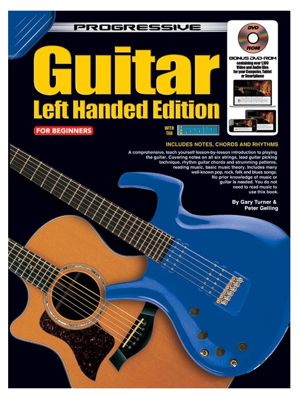 Prog Gtr Left Hand Bk/Dvd