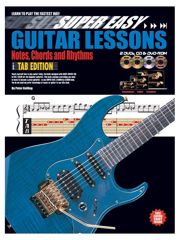 Spr Esy Gtr Lssns Nts Tab Bk/Cd/2dvd