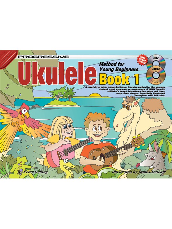 Prog Uke Meth Young Beg 1 Bk/Cd/Dvd