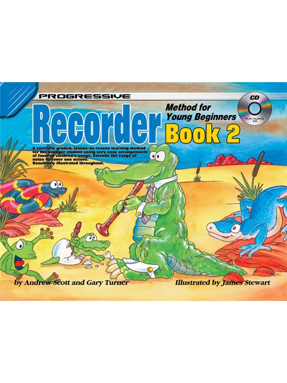 Progressive: Recorder Method For Young Beginners - Book 2 (Book/CD)