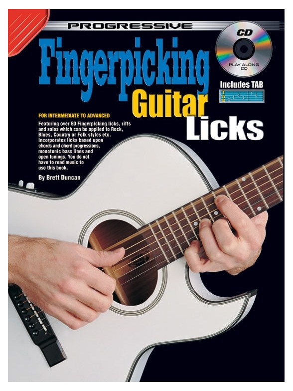 Prog Fingerpicking Licks Gtr Bk/Cd