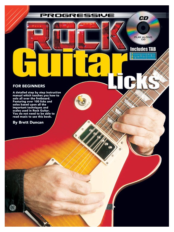 Progressive Rock Gtr Licks Gtr Bk/Cd