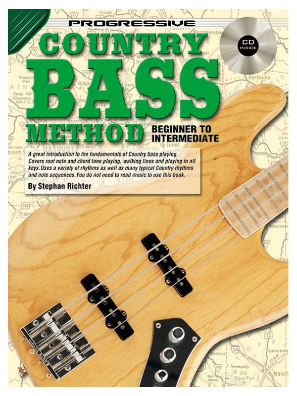 Progressive: Country Bass Method (Book/CD)