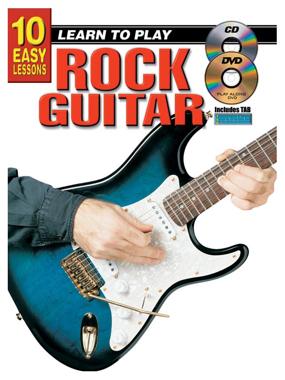 10 Easy Lessons: Learn To Play Rock Guitar (Book/CD/DVD)
