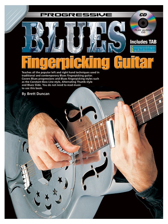 Prog Blues Fingerpicking Gtr Bk/Cd
