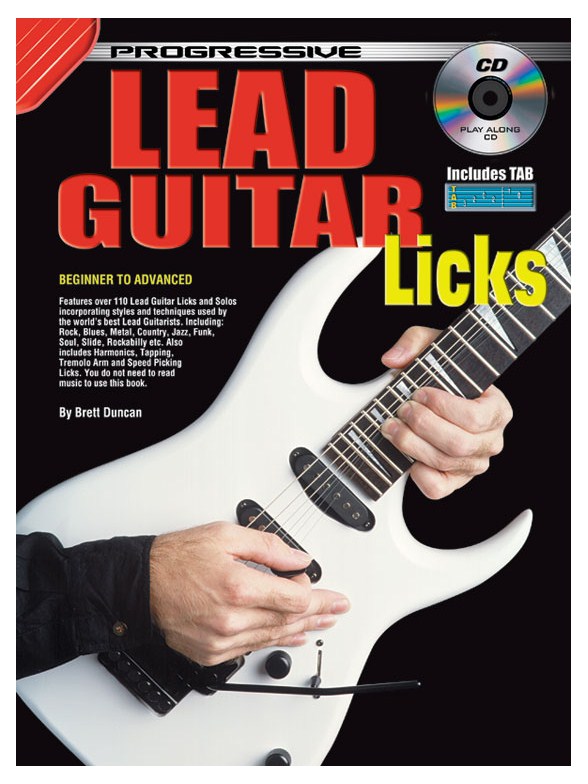 Progressive Lead Gtr Licks Gtr Bk/Cd