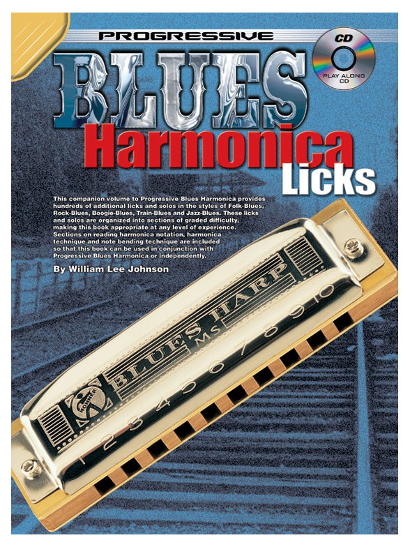 Progressive Blues Licks Harm Bk/Cd