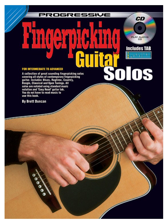 Prog Fingerpicking Solos Gtr Bk/Cd