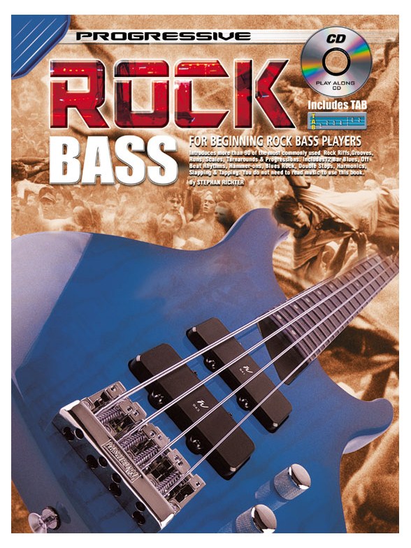 Progressive Rock Bass Bgtr Bk/Cd