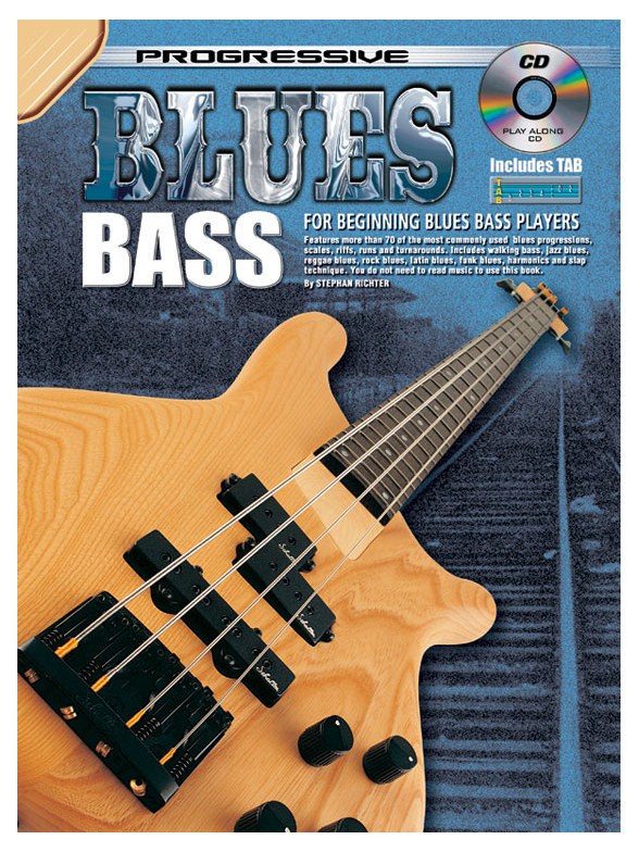 Progressive Blues Bass Bgtr Bk/Cd