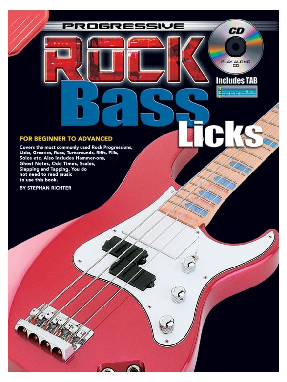 Progressive Rock Bss Lcks Bgtr Bk/Cd