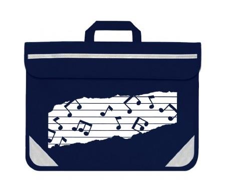 Mapac: Music Bag Duo - Music Notes (Navy)