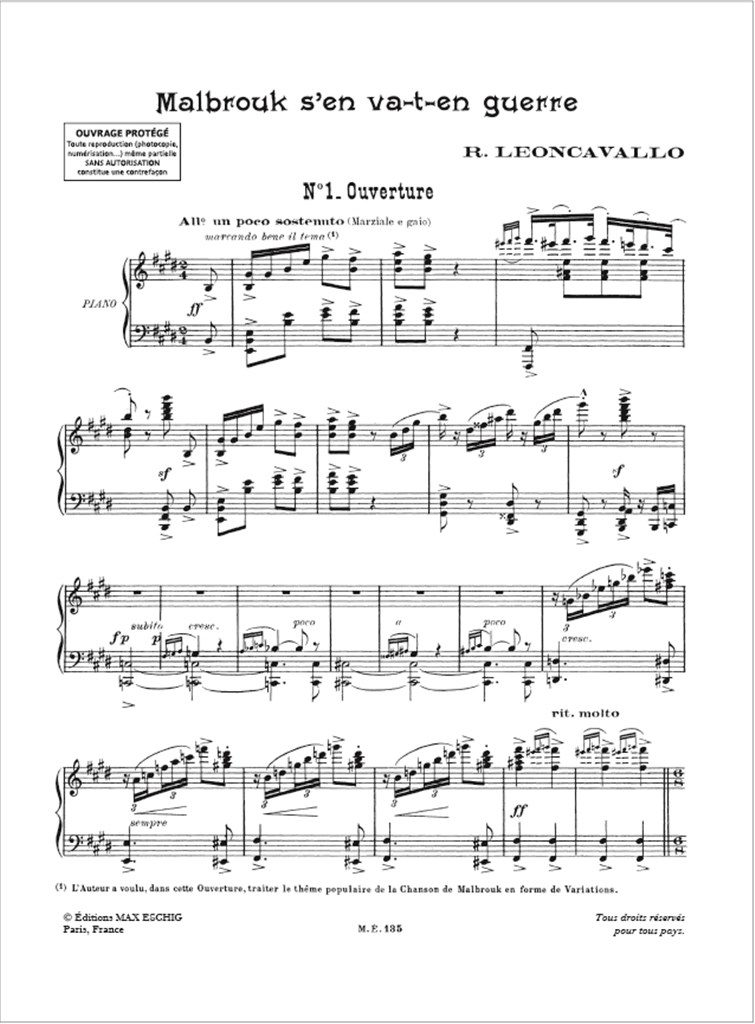 Malbrought..Cht-Piano