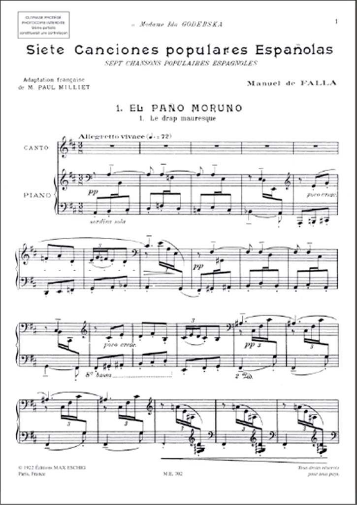 Siete Canciones Populares Espanolas