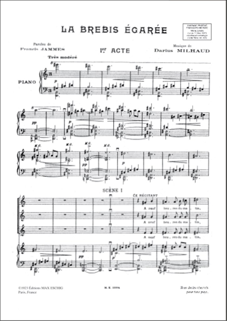 La Brebis Egaree Cht-Piano