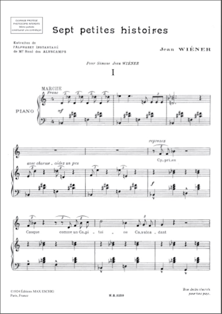 7 Petites Hist..Chant-Piano
