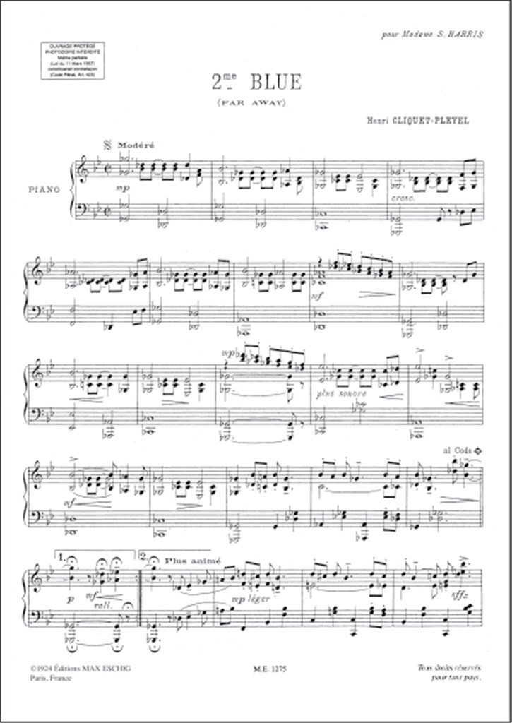 Pleyel 2 Blues N 2 Pno