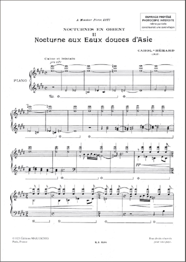 Berard Nocturnes Piano