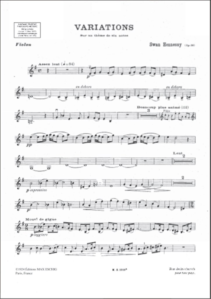 Variations Op 58 Flute-Violon-Alto-Violoncelle