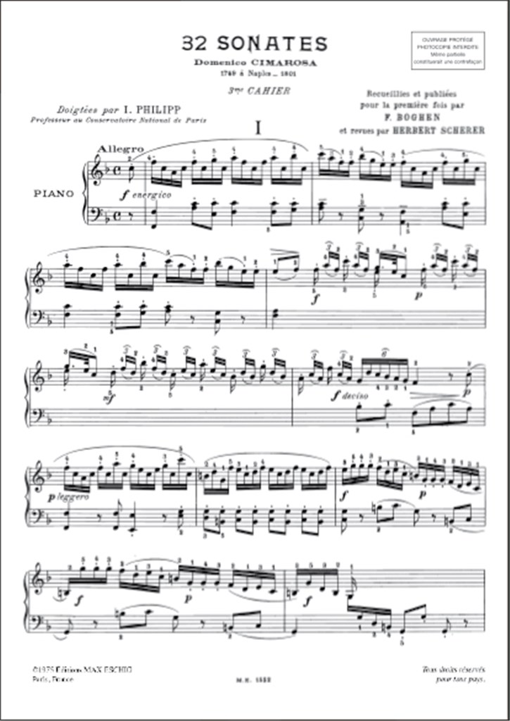 Troisieme Cahier Douze Sonates : Pour Piano