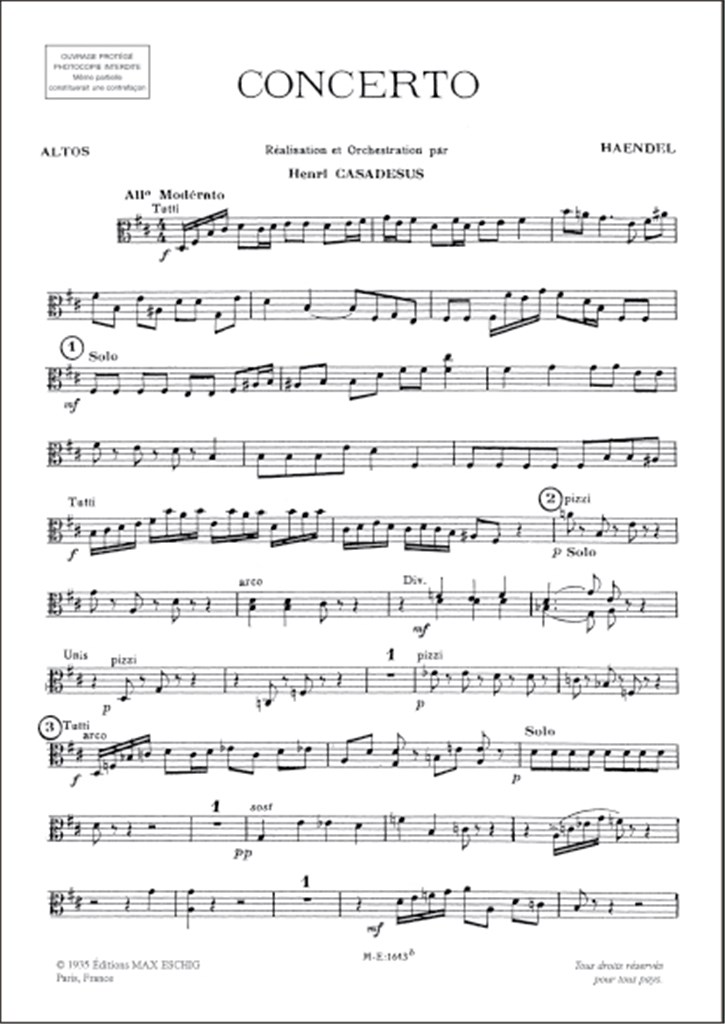 Concerto Pour Alto En Si Mineur Parts Viola