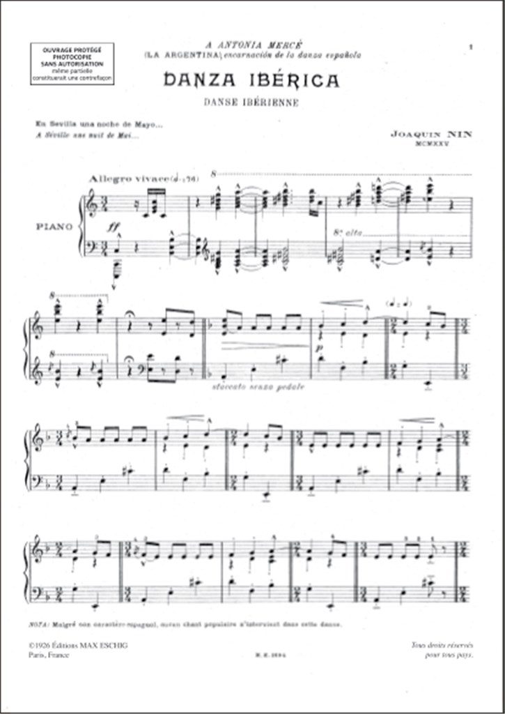 Danse Iberienne N 1 Piano
