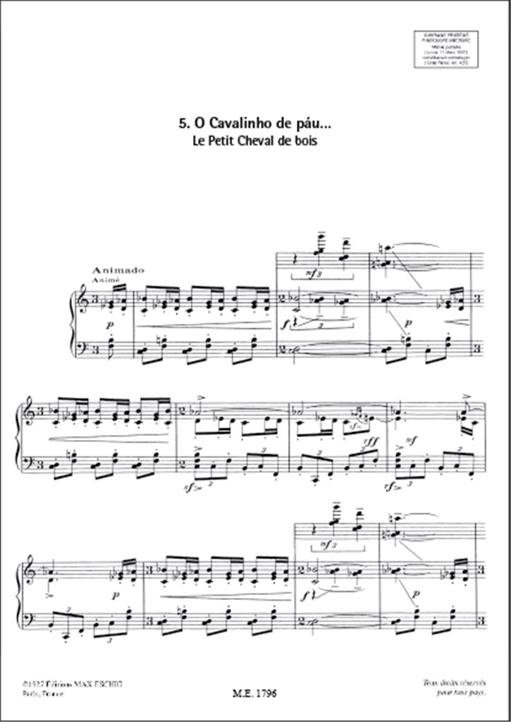 Villa-Lobos Prole De Bebe V2 N5 Petit Cheval
